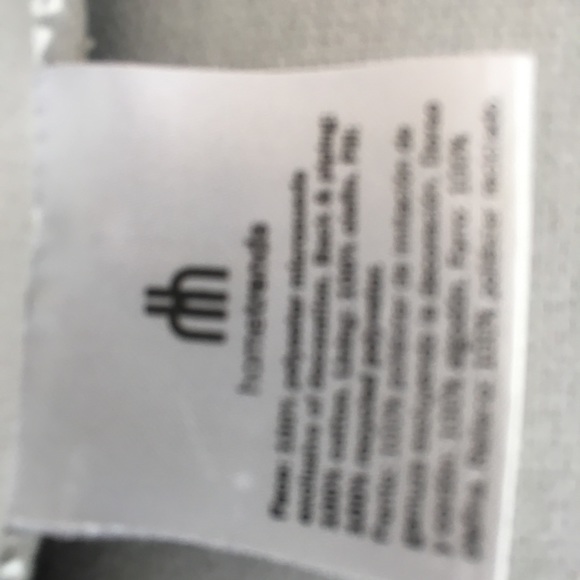 Set of Two (2) Hometrend accent pillows. Black/silver print. Gray backing. - Picture 3 of 4